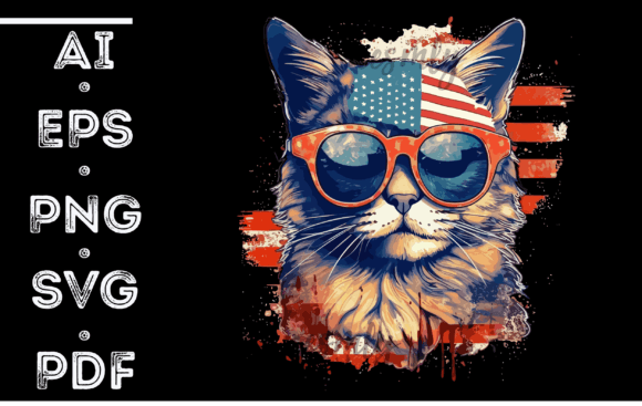 Cat American Flag Embroidery Design Review