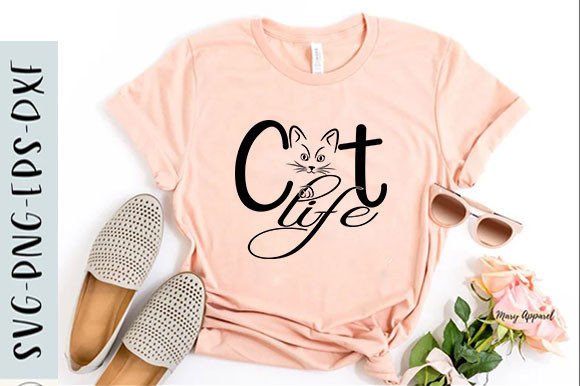 Cat T-shirt Design: A Playful Embroidery Pick