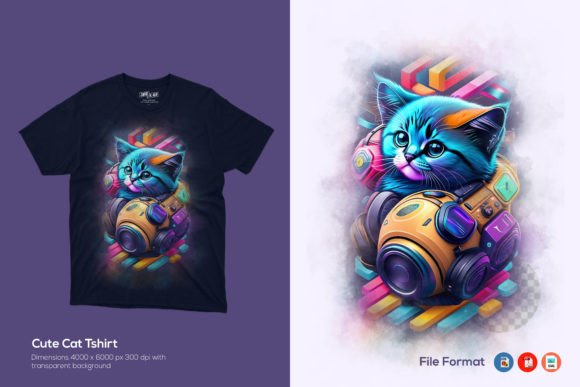 Cute Cat Tshirt Design Review