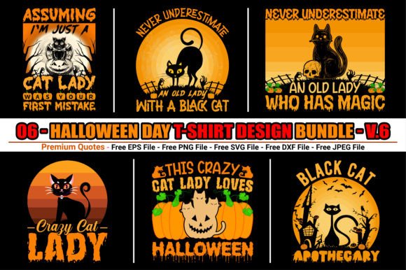 Halloween Cat T-Shirt Design Review