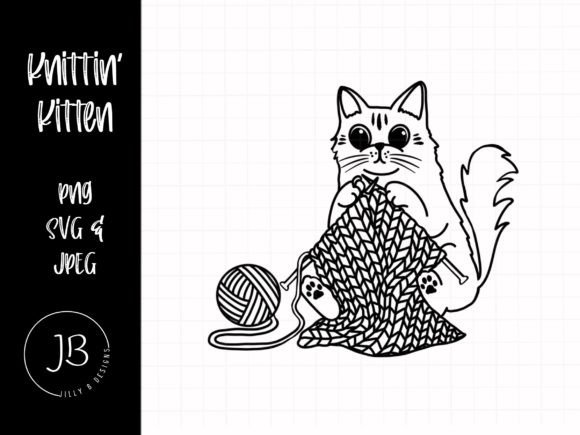 Knitting Kitten Illustration Review